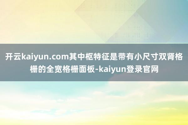 开云kaiyun.com其中枢特征是带有小尺寸双肾格栅的全宽格栅面板-kaiyun登录官网