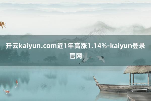 开云kaiyun.com近1年高涨1.14%-kaiyun登录官网