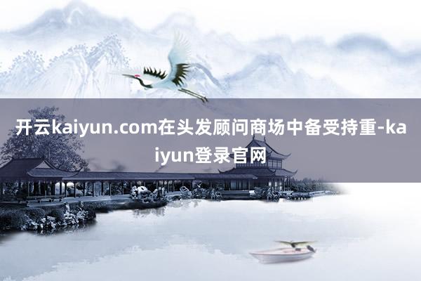 开云kaiyun.com在头发顾问商场中备受持重-kaiyun登录官网
